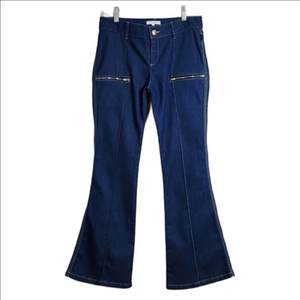 Chloe Kids Medium Wash Flared Denim Pants, Size 12 ~ EUC